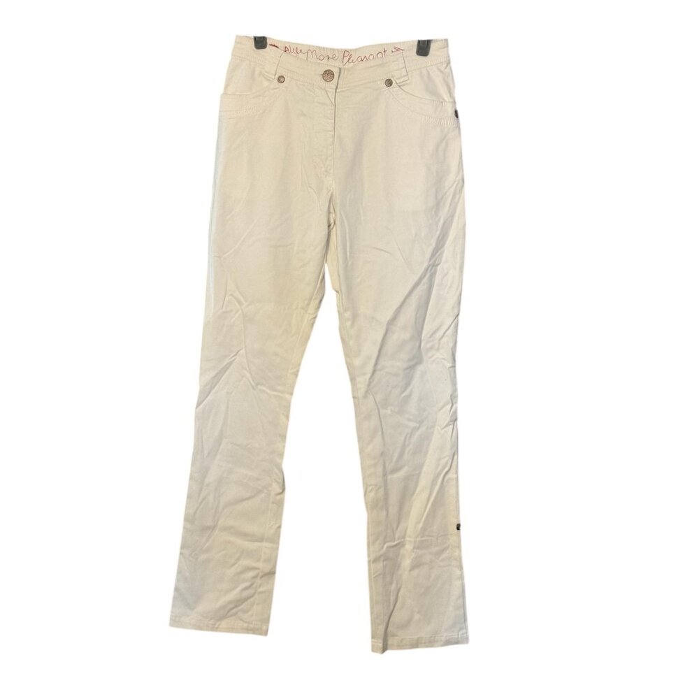 Blue Willis A Life More Pleasant Skinny White Pants Women’s Size 38